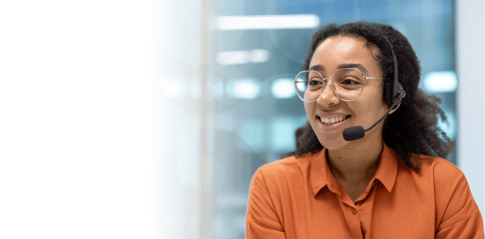 woman on callcenter